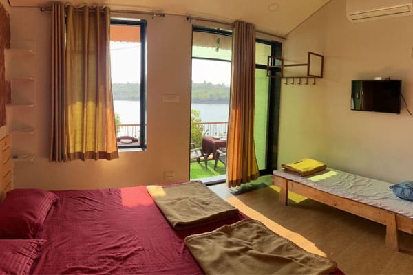 Lakeview Deluxe Room with private balcony at Andur Lakeview Resort