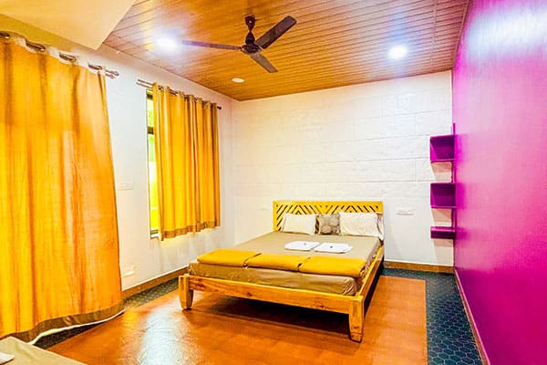 Non AC Room accommodating 3–4 guests with attached hygienic washroom at Andur Lakeview Resort